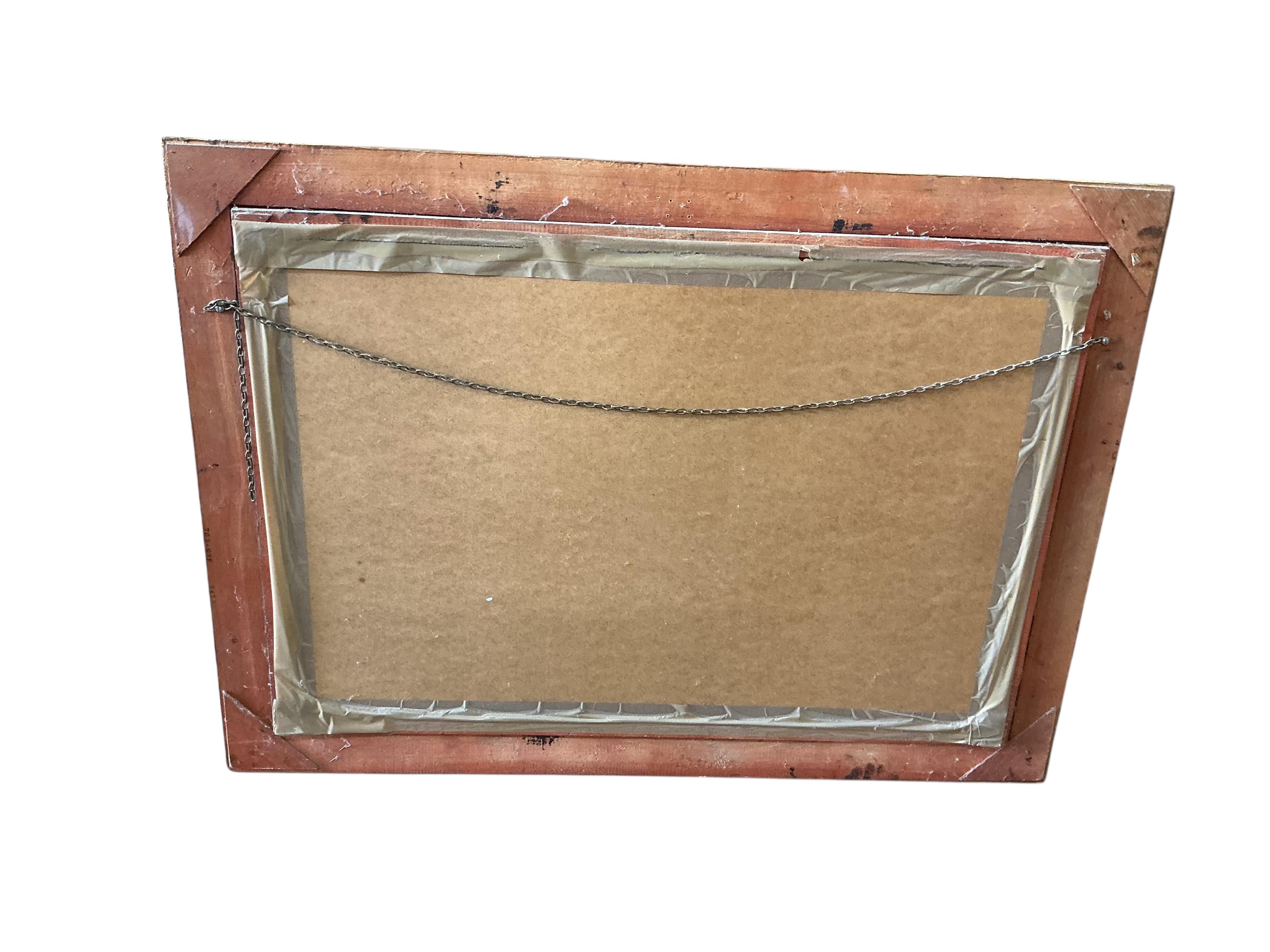 Two reproduction Victorian style rectangular composition wall mirrors, larger width 110cm, height 81cm